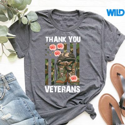 UsVeteranCombatBootsVeteransDayThankYouYourServicetshirt