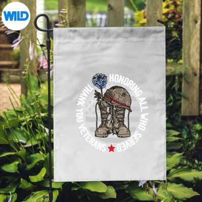 ThankYouVeteransDayForManGirlsHonoringAllWhoServedflag