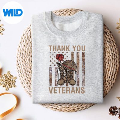 CamouflageUsaFlagThankYouVeteransForsweater