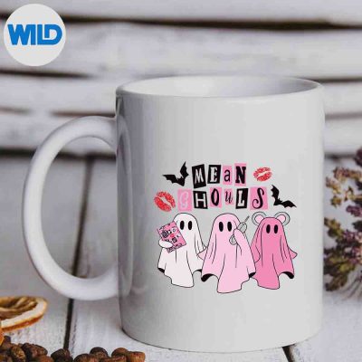 CuteGhostMeanGhoulsHalloweenCostumeSpookySeasonmug