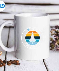 Dublin California Ca Usa City Pride Pine Tree Retro Sunset SVG PNG