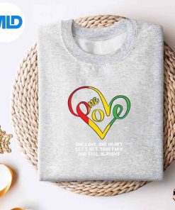 Alternative view of One African Love Heart Black History Month Cool Blm Melanin PNG SVG for Cricut