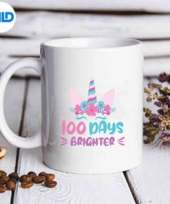 Girls 100th Day Of School Days Of School Brighter SVG PNG