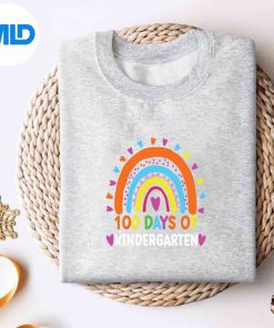 Alternative view of 100 Days Of Kindergarten School Teacher Smarter Rainbow Design for Cricut