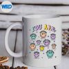 VintageYouAreBibleVerseRetroGroovySmilingFacemug