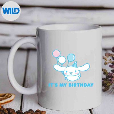 SanrioCinnamorollAdultFitBlueCrewNeckShortSleevemug