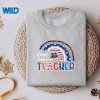 4thOfJulyOneAmericanTeacherRainbowPatrioticsweater