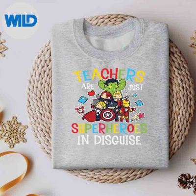 TeachersAreSuperheroesBackToSchoolTeachersweater