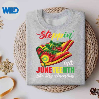 AfricanAmericanSteppingIntoJuneteenth1865sweater