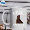 VintageLookAtMyPeckerLookAtItRoosterChickenmug