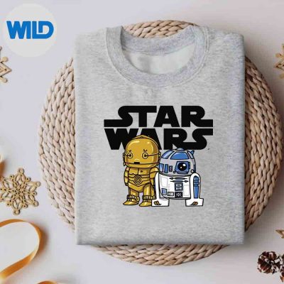 StarWarsBobaR2d2AndC3poCuteCartoonsweater