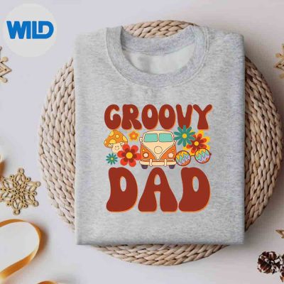 MatchingFamilyColorfulFlowersDadGroovyDadDaddysweater