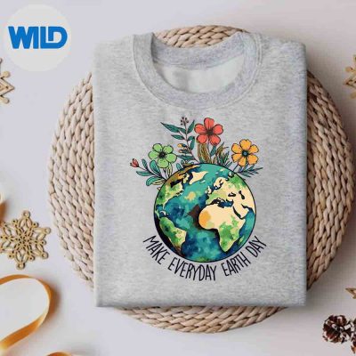 Make Everyday Earth Day Retro Planet Flower Earth Day Silhouette SVG PNG 5 MakeEverydayEarthDayRetroPlanetFlowerEarthDaysweater