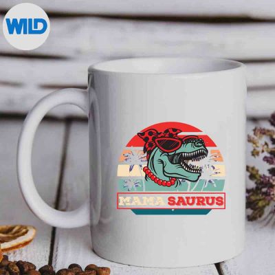 MamasaurusTrexDinosaurMamaSaurusFamilyMothersmug