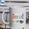 IAmHisVoiceHeIsMyHeartAutismAwarenessAsdMomDadmug