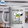 PeanutsStPatricksSnoopyLuckyCharmClovermug