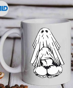 Ghost Halloween Blowjob Ghost Funny Silhouette SVG PNG