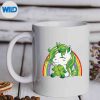 UnicornHappyStPatricksDayIrishRainbowShamrockmug