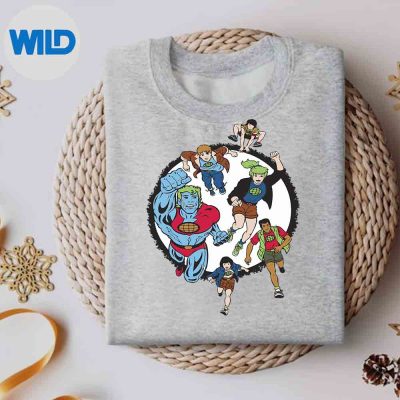 CaptainPlanetCharacterGroupVintagesweater