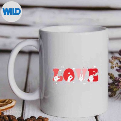 GroovyLoveSignLanguageAslValentinesDayTeachersmug
