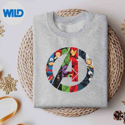 MarvelAvengersALogoVintagesweater