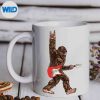 BigfootPlayingAElectricGuitarRockOnSasquatchBigFootmug