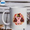 CuteThanksgivingGirlsToddlerTurkeyPigPiggymug