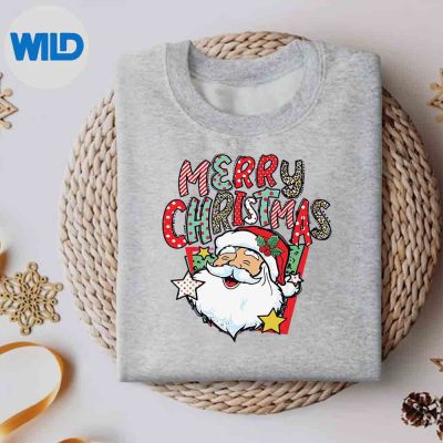 MerryChristmasVintageChristmasSantaClausXmasHolidaysweater