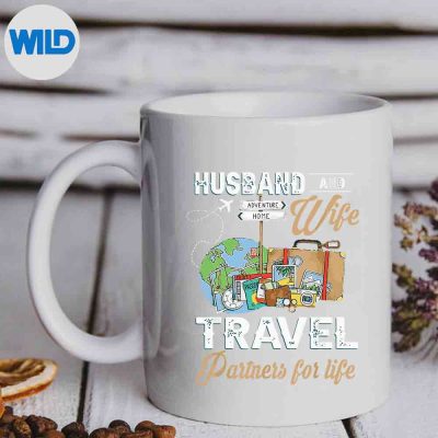 Husband And Wife Travel Partners For Life Funny Couple SVG PNG Digital Design 6 HusbandAndWifeTravelPartnersForLifeFunnyCouplemug