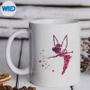 TinkerbellWatercolorFairyGlitterTinkerbellGlitterFairymug