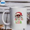 SantaChristmasSquadSantaAfroAfricanAmericanPajamasmug