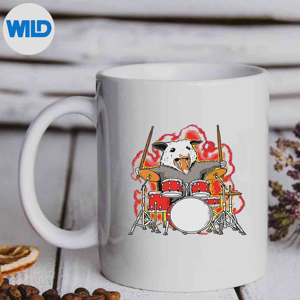 Possum Drumming Opossum Playing The Drums Drummer Silhouette SVG PNG 6 PossumDrummingOpossumPlayingTheDrumsDrummermug