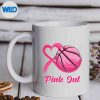 Heart Ribbon Basketball Pink Out Breast Cancer Awareness Silhouette SVG PNG 9 HeartRibbonBasketballPinkOutBreastCancerAwarenessmug