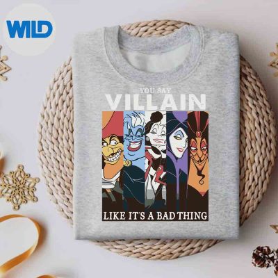 DisneyVillainsColorfulGroupShotHumorsweater