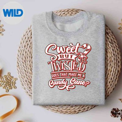 FunnyChristmasSweetButTwistedCandycanesweater
