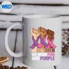BreastCancerDomesticViolenceAwarenessPinkPurpleRibbonmug