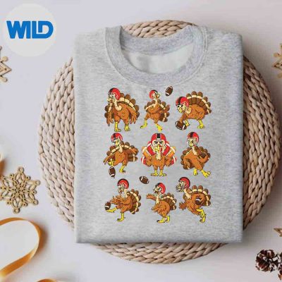 ThanksgivingTurkeyFootballPlayersQuarterbackReceiversweater