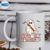 SpookyTeacherGhostHalloweenGroovyRetroTrickOrTreatmug