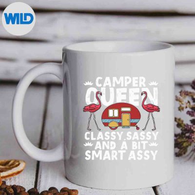 Funny Camper Queen Sassy For Rv Camping Lovers PNG SVG for Cricut 6 FunnyCamperQueenSassyForRvCampingLoversmug