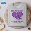 HeartInAugustWeWearPurpleOverdoseAwarenessMonthsweater