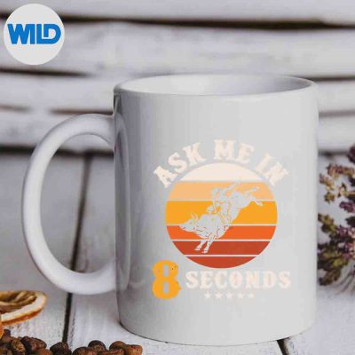 AskMeIn8SecondsRodeoBullRidingVintageCowmug