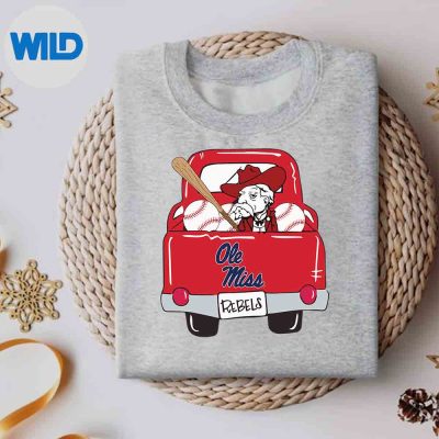 OleMissTruckRebelsBaseballsweater