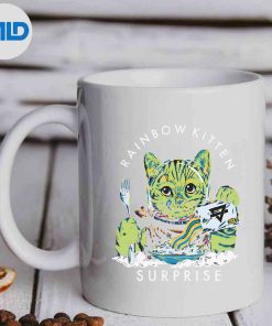 Cats Rainbow Kitten Surprise Cute Eat Animals SVG Cut File