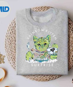Alternative view of Cats Rainbow Kitten Surprise Cute Eat Animals SVG Cut File
