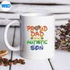 AutismAwarenessWearProudDadOfSonmug