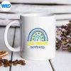 NationalDownSyndromeAwarenessMonthRibbonRainbowTOverjoyedVintagemug