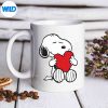 PeanutsValentineSnoopyHuggingHeartmug
