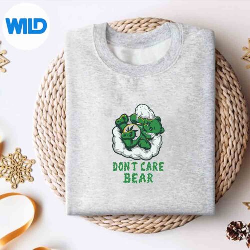 Alternative view of Bear Smoking Weed Cannabis Marijuana Stoner Silhouette SVG PNG