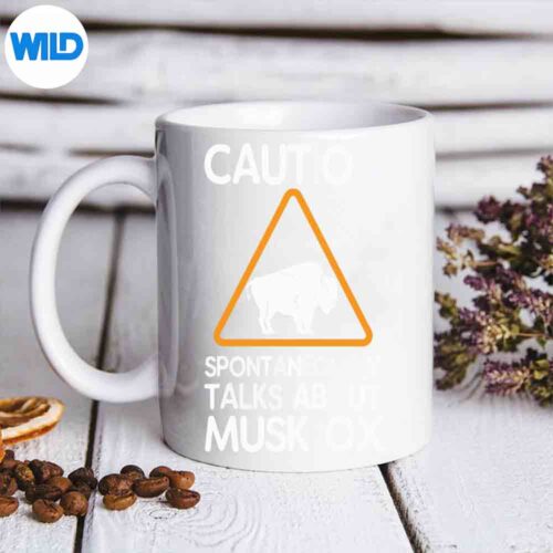 Caution Spontaneously Talks About Musk Ox SVG PNG Digital Download