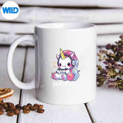 Cute Gamer Girl Unicorn Gaming Kawaii Anime Gamer Unicorn SVG PNG Digital Design